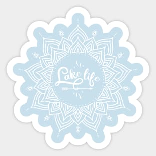 Lake Life Mandala Sticker